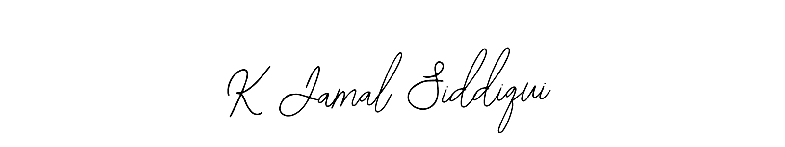 The best way (Bearetta-2O07w) to make a short signature is to pick only two or three words in your name. The name K Jamal Siddiqui include a total of six letters. For converting this name. K Jamal Siddiqui signature style 12 images and pictures png
