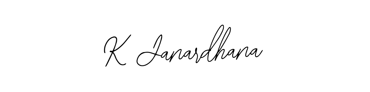 Design your own signature with our free online signature maker. With this signature software, you can create a handwritten (Bearetta-2O07w) signature for name K Janardhana. K Janardhana signature style 12 images and pictures png
