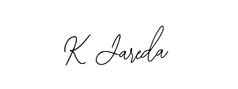 You should practise on your own different ways (Bearetta-2O07w) to write your name (K Jareda) in signature. don't let someone else do it for you. K Jareda signature style 12 images and pictures png