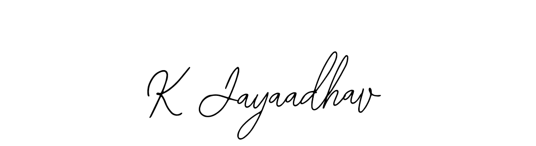 if you are searching for the best signature style for your name K Jayaadhav. so please give up your signature search. here we have designed multiple signature styles  using Bearetta-2O07w. K Jayaadhav signature style 12 images and pictures png