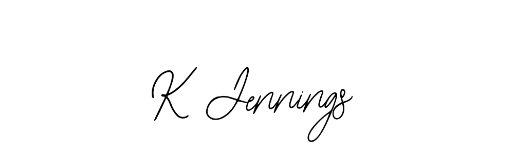 Also we have K Jennings name is the best signature style. Create professional handwritten signature collection using Bearetta-2O07w autograph style. K Jennings signature style 12 images and pictures png