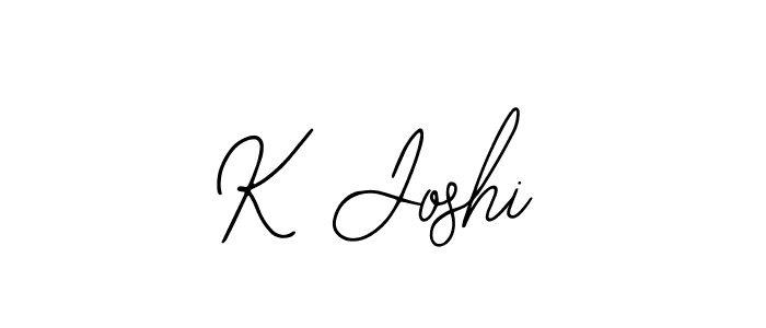 Also we have K Joshi name is the best signature style. Create professional handwritten signature collection using Bearetta-2O07w autograph style. K Joshi signature style 12 images and pictures png