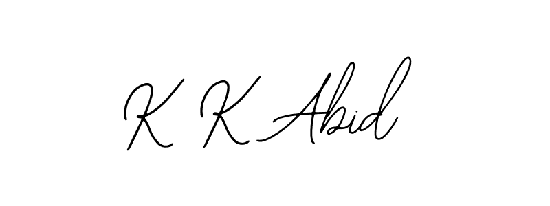 Make a beautiful signature design for name K K Abid. With this signature (Bearetta-2O07w) style, you can create a handwritten signature for free. K K Abid signature style 12 images and pictures png