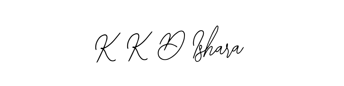 You should practise on your own different ways (Bearetta-2O07w) to write your name (K K D Ishara) in signature. don't let someone else do it for you. K K D Ishara signature style 12 images and pictures png