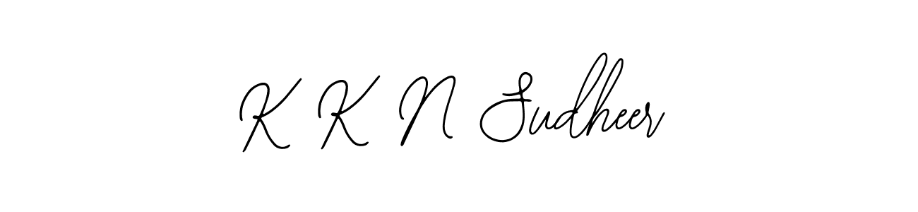 This is the best signature style for the K K N Sudheer name. Also you like these signature font (Bearetta-2O07w). Mix name signature. K K N Sudheer signature style 12 images and pictures png