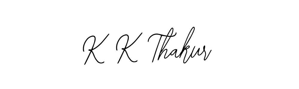 How to make K K Thakur name signature. Use Bearetta-2O07w style for creating short signs online. This is the latest handwritten sign. K K Thakur signature style 12 images and pictures png