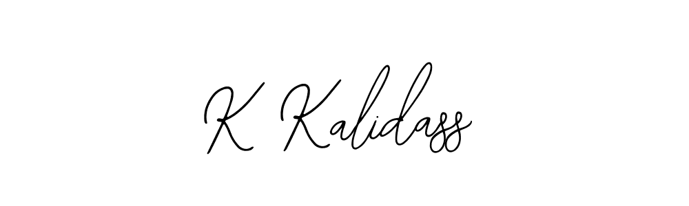 Also we have K Kalidass name is the best signature style. Create professional handwritten signature collection using Bearetta-2O07w autograph style. K Kalidass signature style 12 images and pictures png