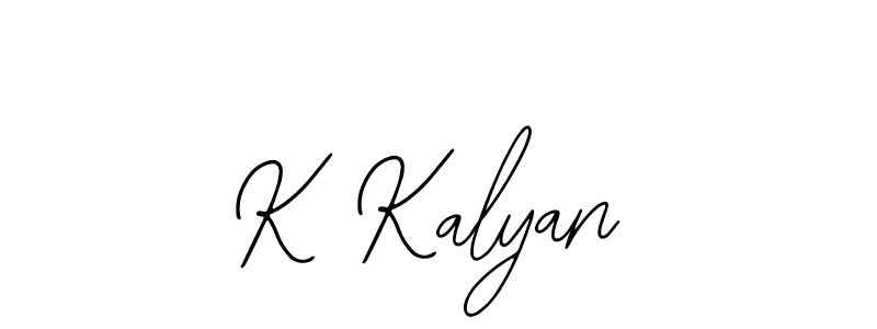 Design your own signature with our free online signature maker. With this signature software, you can create a handwritten (Bearetta-2O07w) signature for name K Kalyan. K Kalyan signature style 12 images and pictures png