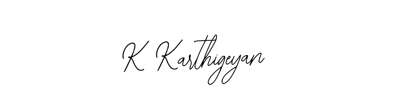 Bearetta-2O07w is a professional signature style that is perfect for those who want to add a touch of class to their signature. It is also a great choice for those who want to make their signature more unique. Get K Karthigeyan name to fancy signature for free. K Karthigeyan signature style 12 images and pictures png