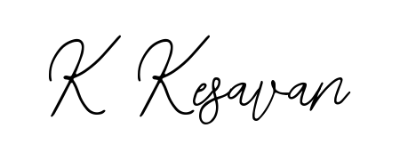 Transform the name K Kesavan into a signature masterpiece using Bearetta-2O07w font. Ideal for photographers, artists, and creators looking for watermarks. K Kesavan signature style 12 images and pictures png