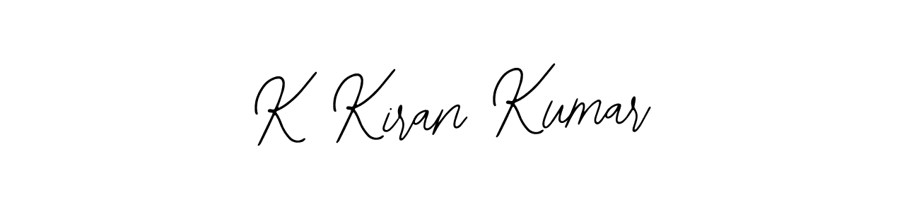 You should practise on your own different ways (Bearetta-2O07w) to write your name (K Kiran Kumar) in signature. don't let someone else do it for you. K Kiran Kumar signature style 12 images and pictures png