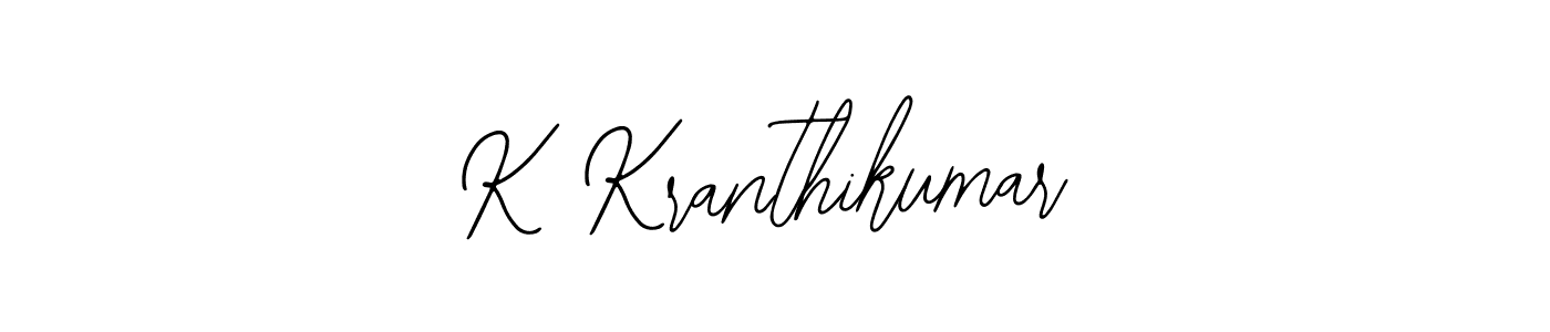 You should practise on your own different ways (Bearetta-2O07w) to write your name (K Kranthikumar) in signature. don't let someone else do it for you. K Kranthikumar signature style 12 images and pictures png