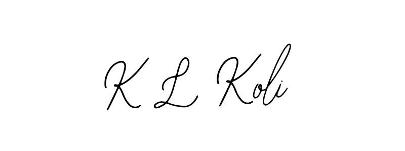 Also You can easily find your signature by using the search form. We will create K L Koli name handwritten signature images for you free of cost using Bearetta-2O07w sign style. K L Koli signature style 12 images and pictures png