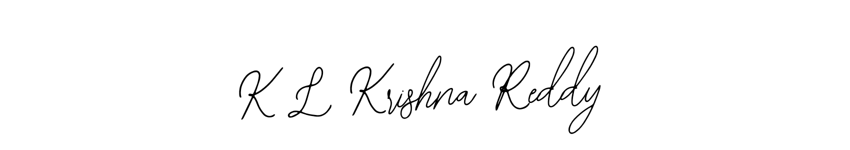 K L Krishna Reddy stylish signature style. Best Handwritten Sign (Bearetta-2O07w) for my name. Handwritten Signature Collection Ideas for my name K L Krishna Reddy. K L Krishna Reddy signature style 12 images and pictures png