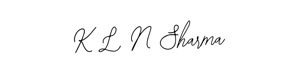 How to make K L N Sharma signature? Bearetta-2O07w is a professional autograph style. Create handwritten signature for K L N Sharma name. K L N Sharma signature style 12 images and pictures png