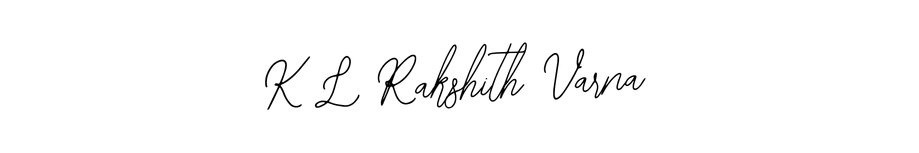 How to make K L Rakshith Varna signature? Bearetta-2O07w is a professional autograph style. Create handwritten signature for K L Rakshith Varna name. K L Rakshith Varna signature style 12 images and pictures png