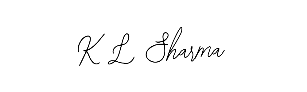 How to Draw K L Sharma signature style? Bearetta-2O07w is a latest design signature styles for name K L Sharma. K L Sharma signature style 12 images and pictures png