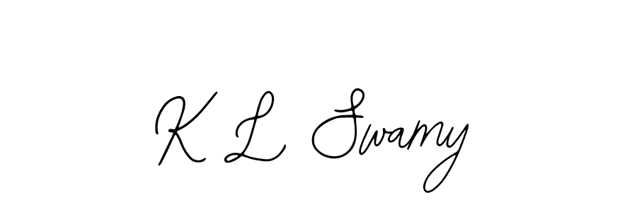 Create a beautiful signature design for name K L Swamy. With this signature (Bearetta-2O07w) fonts, you can make a handwritten signature for free. K L Swamy signature style 12 images and pictures png