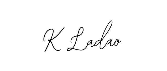 Make a beautiful signature design for name K Ladao. With this signature (Bearetta-2O07w) style, you can create a handwritten signature for free. K Ladao signature style 12 images and pictures png