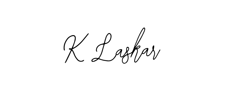 Make a beautiful signature design for name K Laskar. With this signature (Bearetta-2O07w) style, you can create a handwritten signature for free. K Laskar signature style 12 images and pictures png