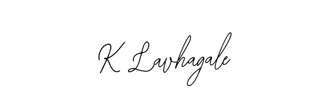 Design your own signature with our free online signature maker. With this signature software, you can create a handwritten (Bearetta-2O07w) signature for name K Lavhagale. K Lavhagale signature style 12 images and pictures png