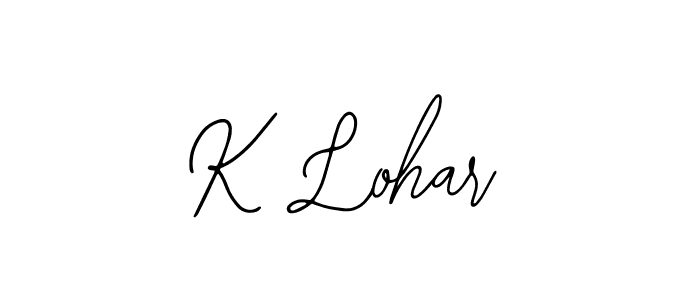 Make a beautiful signature design for name K Lohar. Use this online signature maker to create a handwritten signature for free. K Lohar signature style 12 images and pictures png
