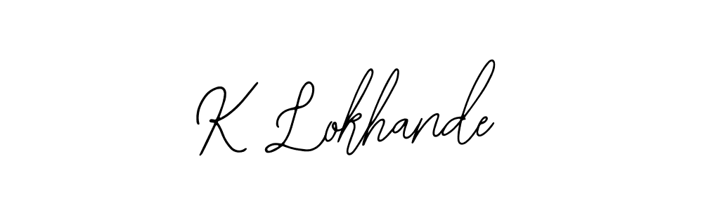 You can use this online signature creator to create a handwritten signature for the name K Lokhande. This is the best online autograph maker. K Lokhande signature style 12 images and pictures png