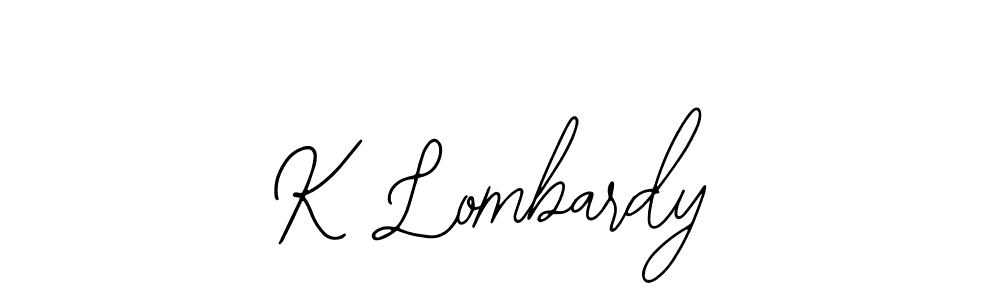 Use a signature maker to create a handwritten signature online. With this signature software, you can design (Bearetta-2O07w) your own signature for name K Lombardy. K Lombardy signature style 12 images and pictures png