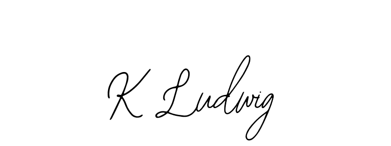 K Ludwig stylish signature style. Best Handwritten Sign (Bearetta-2O07w) for my name. Handwritten Signature Collection Ideas for my name K Ludwig. K Ludwig signature style 12 images and pictures png