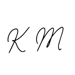 Create a beautiful signature design for name K M. With this signature (Bearetta-2O07w) fonts, you can make a handwritten signature for free. K M signature style 12 images and pictures png