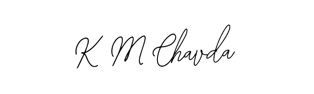 K M Chavda stylish signature style. Best Handwritten Sign (Bearetta-2O07w) for my name. Handwritten Signature Collection Ideas for my name K M Chavda. K M Chavda signature style 12 images and pictures png