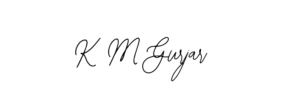 How to Draw K M Gurjar signature style? Bearetta-2O07w is a latest design signature styles for name K M Gurjar. K M Gurjar signature style 12 images and pictures png