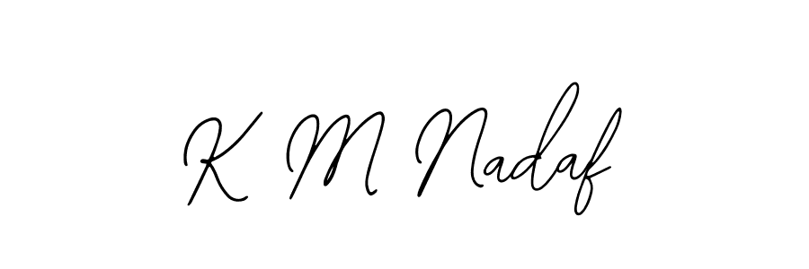 Make a beautiful signature design for name K M Nadaf. With this signature (Bearetta-2O07w) style, you can create a handwritten signature for free. K M Nadaf signature style 12 images and pictures png