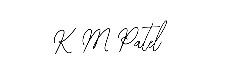 How to make K M Patel signature? Bearetta-2O07w is a professional autograph style. Create handwritten signature for K M Patel name. K M Patel signature style 12 images and pictures png