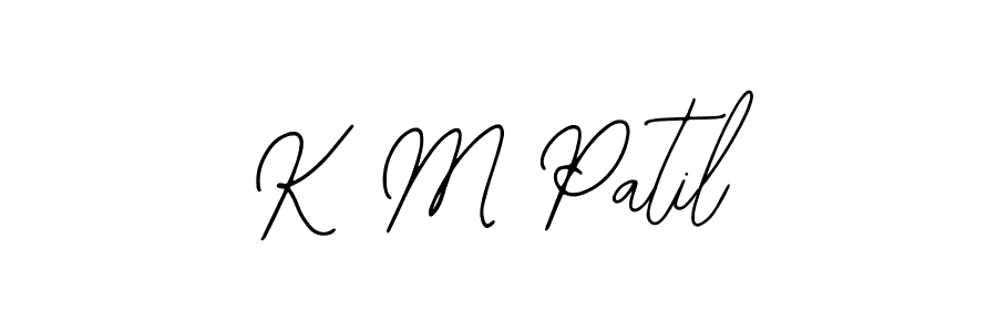 Bearetta-2O07w is a professional signature style that is perfect for those who want to add a touch of class to their signature. It is also a great choice for those who want to make their signature more unique. Get K M Patil name to fancy signature for free. K M Patil signature style 12 images and pictures png