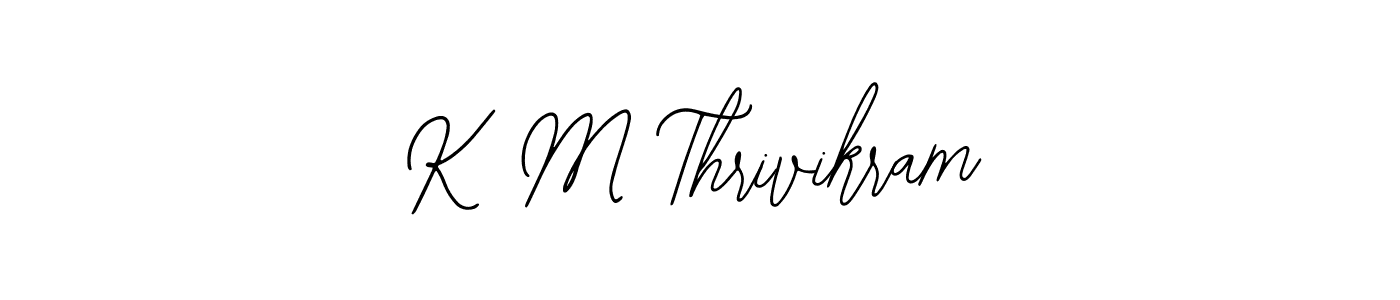 Best and Professional Signature Style for K M Thrivikram. Bearetta-2O07w Best Signature Style Collection. K M Thrivikram signature style 12 images and pictures png
