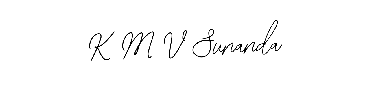 Also we have K M V Sunanda name is the best signature style. Create professional handwritten signature collection using Bearetta-2O07w autograph style. K M V Sunanda signature style 12 images and pictures png