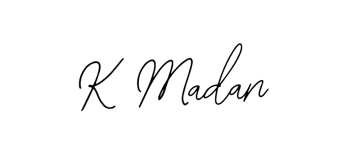 How to make K Madan signature? Bearetta-2O07w is a professional autograph style. Create handwritten signature for K Madan name. K Madan signature style 12 images and pictures png