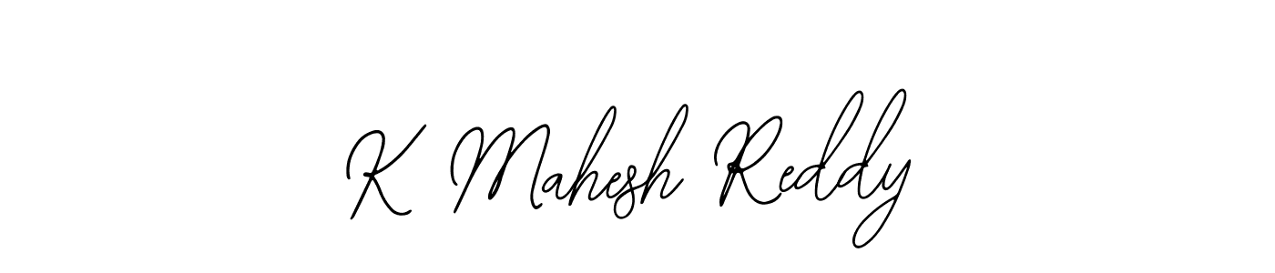 The best way (Bearetta-2O07w) to make a short signature is to pick only two or three words in your name. The name K Mahesh Reddy include a total of six letters. For converting this name. K Mahesh Reddy signature style 12 images and pictures png