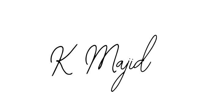 if you are searching for the best signature style for your name K Majid. so please give up your signature search. here we have designed multiple signature styles  using Bearetta-2O07w. K Majid signature style 12 images and pictures png