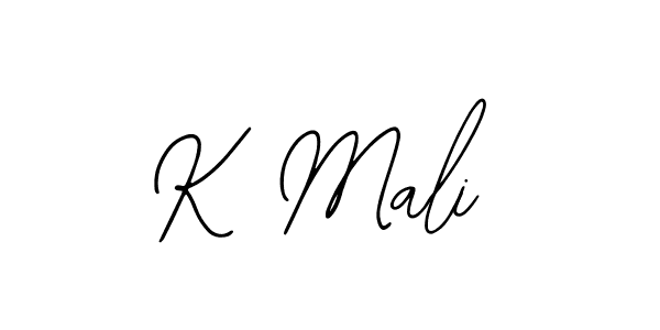 The best way (Bearetta-2O07w) to make a short signature is to pick only two or three words in your name. The name K Mali include a total of six letters. For converting this name. K Mali signature style 12 images and pictures png