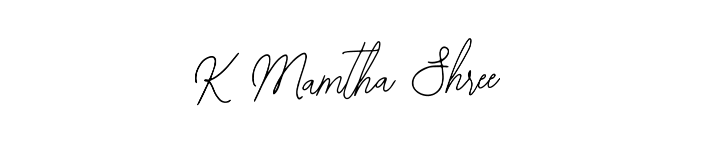 How to make K Mamtha Shree signature? Bearetta-2O07w is a professional autograph style. Create handwritten signature for K Mamtha Shree name. K Mamtha Shree signature style 12 images and pictures png