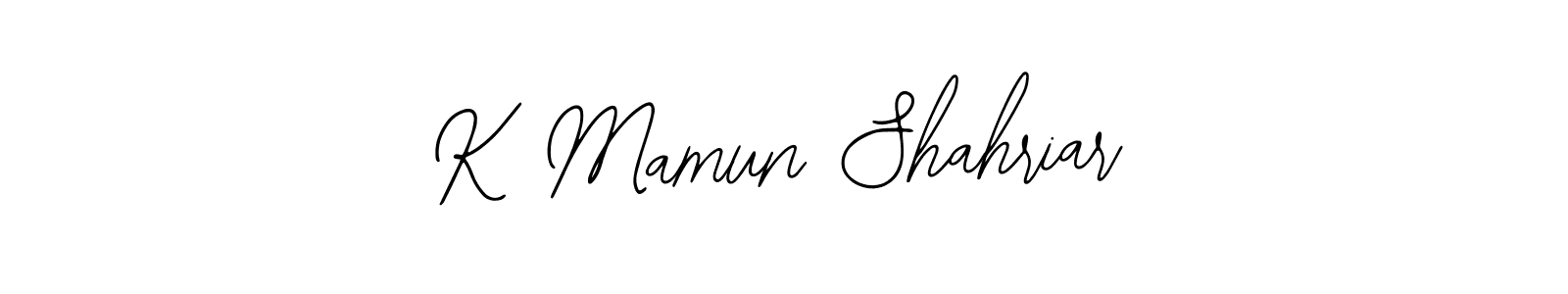 Similarly Bearetta-2O07w is the best handwritten signature design. Signature creator online .You can use it as an online autograph creator for name K Mamun Shahriar. K Mamun Shahriar signature style 12 images and pictures png