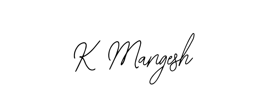 K Mangesh stylish signature style. Best Handwritten Sign (Bearetta-2O07w) for my name. Handwritten Signature Collection Ideas for my name K Mangesh. K Mangesh signature style 12 images and pictures png