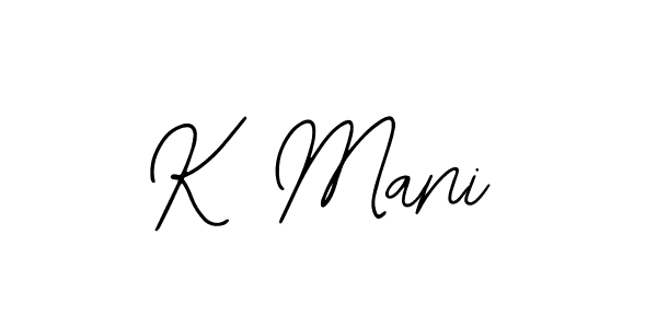 Bearetta-2O07w is a professional signature style that is perfect for those who want to add a touch of class to their signature. It is also a great choice for those who want to make their signature more unique. Get K Mani name to fancy signature for free. K Mani signature style 12 images and pictures png