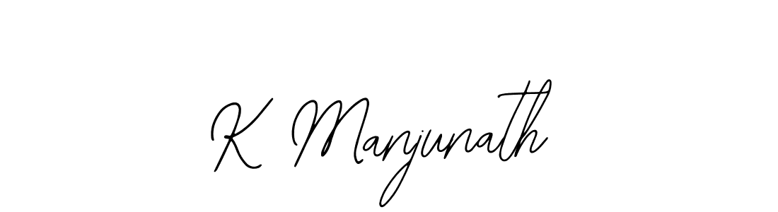 You should practise on your own different ways (Bearetta-2O07w) to write your name (K Manjunath) in signature. don't let someone else do it for you. K Manjunath signature style 12 images and pictures png