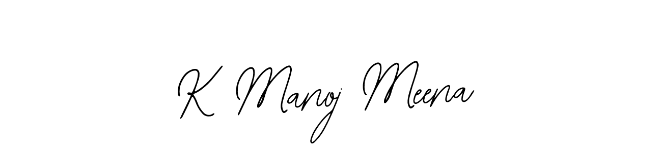 Similarly Bearetta-2O07w is the best handwritten signature design. Signature creator online .You can use it as an online autograph creator for name K Manoj Meena. K Manoj Meena signature style 12 images and pictures png