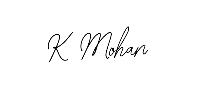 Similarly Bearetta-2O07w is the best handwritten signature design. Signature creator online .You can use it as an online autograph creator for name K Mohan. K Mohan signature style 12 images and pictures png