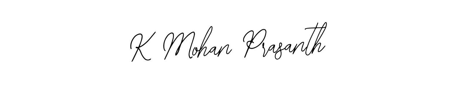 if you are searching for the best signature style for your name K Mohan Prasanth. so please give up your signature search. here we have designed multiple signature styles  using Bearetta-2O07w. K Mohan Prasanth signature style 12 images and pictures png