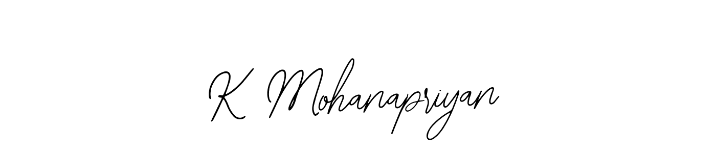 Similarly Bearetta-2O07w is the best handwritten signature design. Signature creator online .You can use it as an online autograph creator for name K Mohanapriyan. K Mohanapriyan signature style 12 images and pictures png